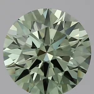 1.28 CT Round Green VVS2 Lab Grown Diamond For Engagement Ring IGI Certified - Picture 1 of 2