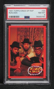 1991 Topps Kings of Rap Run DMC #20 PSA 8 0a4f