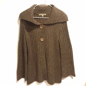 Debbie Morgan Women’s Taupe Long Cardigan Size S - Picture 1 of 5