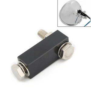 Black Headlight Mount Block Bracket Extension For Harley Softail FXST Dyna FXDWG - Picture 1 of 8
