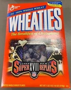 Wheaties SuperBowl Super Replays Marcus Allen Cereal Box SEALED 1997 - Picture 1 of 2