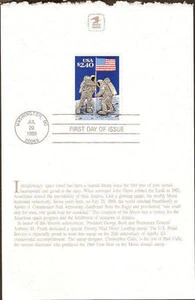 #2419 First Day Card $2.40 Moon Landing Stamp - Picture 1 of 1