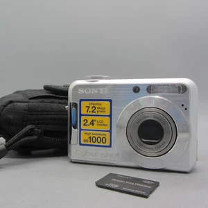 Sony fotocamera digitale Cybershot DSC-S700 7,2MP argento testata - Foto 1 di 8