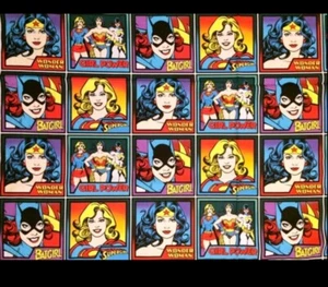 GIRL POWER JUSTICE LEAGUE SUPERHEROES WONDER WOMAN FABRIC 100% cotton 23" PANEL - Picture 1 of 1