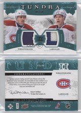 2011 Upper Deck Artifacts Green /50 Tomas Plekanec Lars Eller #TT2-PE Dual Patch