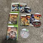 Xbox 360 Lot (3) Family Kid Games Lego Movie, Star Wars Indiana Jones Pirates