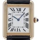 Auth Cartier Watch Tank Solo Sm Combi W5200002 K18yg Ss Leather Case:h31xw24mm