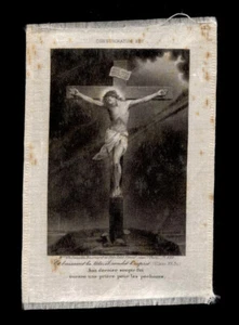 santino incisione su seta-holy card-canivet*LETAILLE pl.839 GESU' CROCIFISSO - Imagen 1 de 1