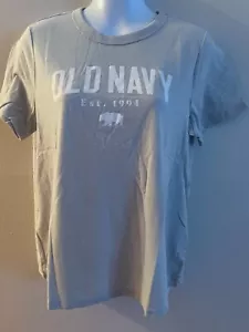 Old Navy Damen-T-Shirts Rundhalsausschnitt Kurzarm Logo Größe M, L neu mit Etikett - Bild 1 von 2