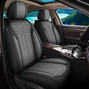 Car Seat Covers Full Set Faux Leather Waterproof Fit for Cadillac CT4 2020-2025 - Picture 1 of 7
