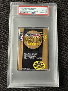 1992 Fleer Basketball Pack PSA 8 Pippen Pro Vision Showing! - Picture 1 of 3