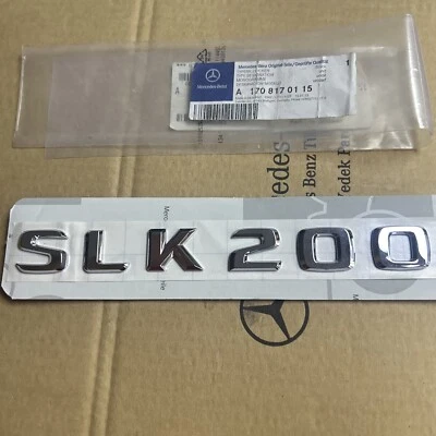 A1708170115 Mercedes-Benz R170 R171 SLK200 Insignia trasera maletero logotipo emblema genuino Foto 1 de 4