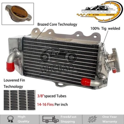 Radiador de aluminio para Yamaha YZ85 YZ 85 gran tamaño 2002-2020 2003 2004 2005 2006 Foto 1 de 4