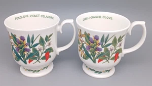 Roy Kirkham Fine Bone China Herbs N Spices Coffee Mugs 10 Oz. England Set of 2 - Picture 1 of 10