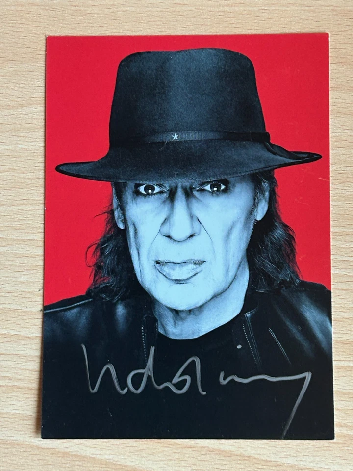 Udo Lindenberg - Autogrammkarte original signiert - #S19370 - Bild 1 von 1