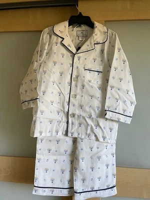Petite Plum Twill Pajama Set in Happy Hanukkah Size 2 Years - Image 1 of 3