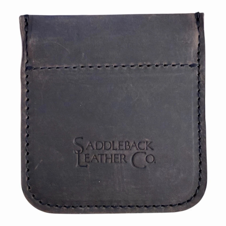 Saddleback 皮革熊陷阱皮革硬币钱包 - 深咖啡棕色 S — 第 1/4 张图片