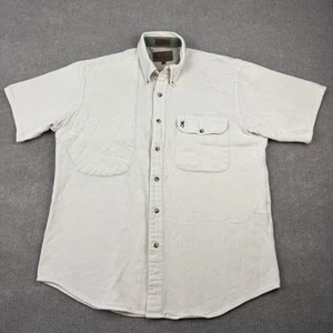 Browning Shirt Mens Large White Right Hand Shoulder Pad Shooting Outdoor Hunting - Picture 1 of 21