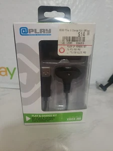 PLAY XBOX 360 Play And Charge Kit Battery Pack OEM Black Original NEW SEALED - Picture 1 of 4