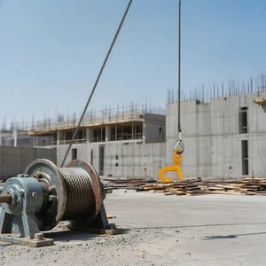 Paranco verricello cavo cavo filo acciaio con gancio girevole autobloccante per la maggior parte dei rimorchi - Foto 1 di 17