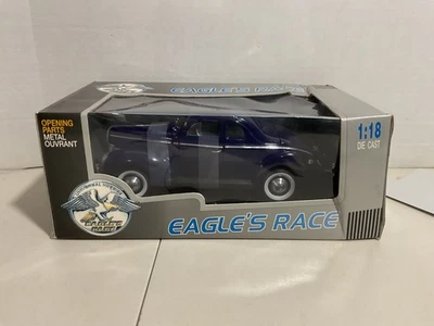 Eagle's Race 1:18 Scale Diecast Car 1940 Ford Deluxe Coupe Dk Blue READ - Image 1 of 4