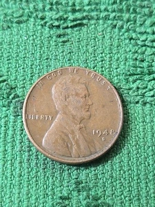 1948 D Wheat Penny Cent Circulated - Picture 1 of 2