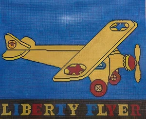 Needlepoint Handpainted Cooper Oaks Liberty Flyer 10x12 - Picture 1 of 4