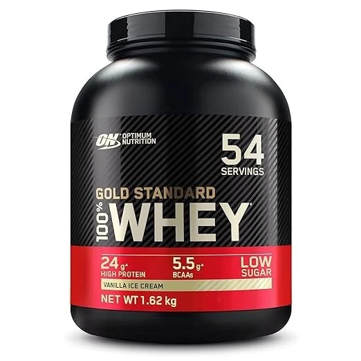 Optimum Nutrition Whey Protein 1.67kg Vanilla Ice Cream – Build Lean Muscle Fast