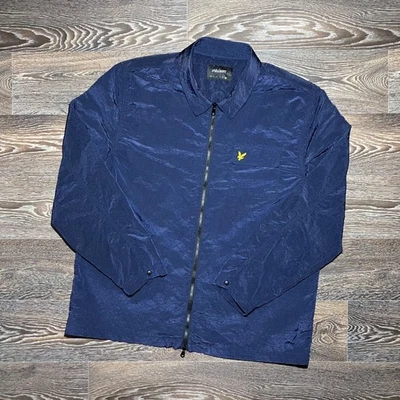 Sobrecamisa LYLE&SCOTT Metal Brillo Nylon Ripstop Cremallera Azul Marino Talla XXL Foto 1 de 4