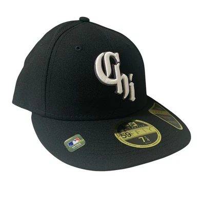 New Era 59FIFTY Chicago White Sox City Connect Black Fitted Hat Cap Size 7 1/4 - Image 1 of 4
