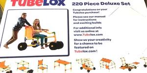 Tubelox 220 Pc Building & Construction Kids Toy Set w/Storage Bag (Open Box) - Picture 1 of 4