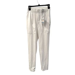 Puma Mens WHITE Sport Lifestyle Casual Track Pants Small - Picture 1 of 7