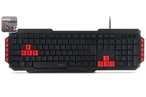 Speedlink USB Jeux Clavier Dnk Nouveau Bouton Danemark Danois Qwerty - Photo 1/3