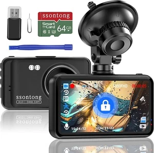 Dash Cam, Dashcam 1080P FHD Car Camera Dash Cam Front DVR Dashboard Dash Camera - Picture 1 of 7