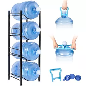 5 Gallon Water Jug Holder4tier Heavy Duty Water Jug Rack For Water Bottle Organi - Picture 1 of 9