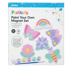 Mould And Paint Your Own Magnet Set For Kids Art & Craft Butterfly Creative Set - Picture 1 of 4