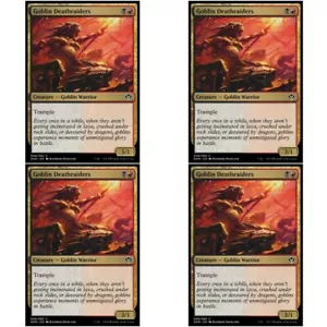 4 x GOBLIN DEATHRAIDERS CASI NUEVO VELOCIDAD VS ASTUTO MTG dorado - Goblin Com - Imagen 1 de 1