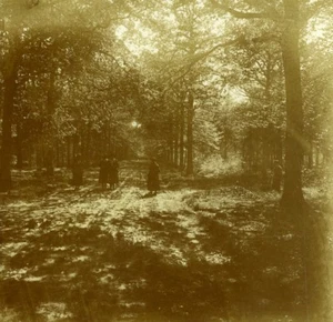 Belgium Brasschaet Polygone Mick Castle ? Old Amateur Stereoview 1919 - Picture 1 of 3