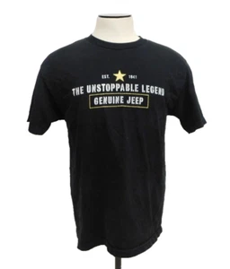 Genuine Jeep Mens Large The Unstoppable Legend Black Double-Sided Tee Shirt - Picture 1 of 5