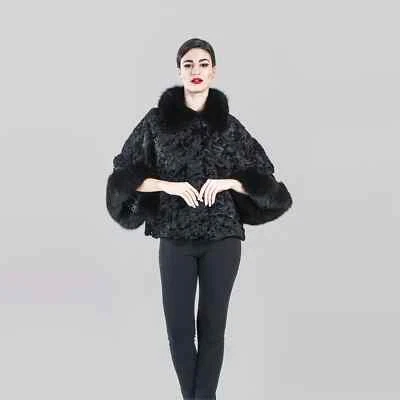 Nuevo Abrigo Largo Mujer Piel de Zorro Gris Rojo Real Todas las Tallas Foto 1 de 3