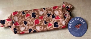 New Cath Kidston Make-Up Brushes Bag - Marble Hearts Ditsy - 21x8.5x8cm Recycled - Picture 1 of 8