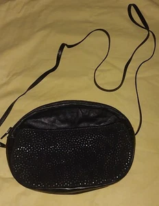 Damen Handtasche/Clutsch/Schwarz/Glitzer/made In Italy - Bild 1 von 6