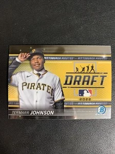 2022 Bowman Draft Chrome Termarr Johnson Draft Night #BDN-2 Pirates - Picture 1 of 2