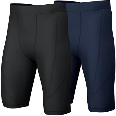 i-sports Base Layer Shorts Compression Fit Thermal Lycra Cycle Plain Undershorts - Image 1 of 4