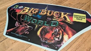 Big Buck Hunter   World   Marquee Pro Cabinet Type backlight material Arcade  - Picture 1 of 2