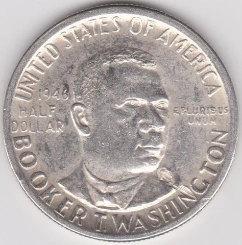 1946 BOOKER T WASHINGTON US COMMEMORATIVE SILVER HALF DOLLAR Cover