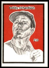 1984 O'Connell and Son Ink #210 Bobby Richardson New York Yankees