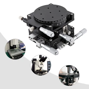 Manual X Y Z R Micrometer Adjust Bearing Table Standard Linear Positioning Stage - Picture 1 of 11