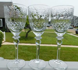 3 ROGASKA GALLIA WATER GOBLETS GLASSES - Picture 1 of 3