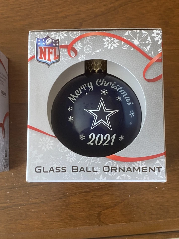 Dallas Cowboys 2021 Glass Ball Christmas Ornament - NEW - FREE SHIPPING - Image 1 of 1
